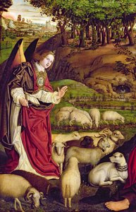 Das Triptychon von Moses und dem brennenden Dornbusch, ca. 1476 (Detail)