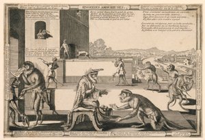 Singeries Amoureuses, Platte 2 von Nicolas Guerard