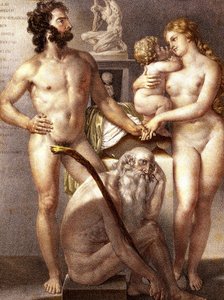 Anatomie des Menschen - Die 3 Lebensalter 1884 von Nicolas Henri (after) Jacob