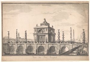 Projekt einer Triumphbrücke von Nicolas Henri Jardin