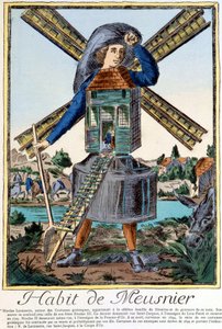 Kostüm des Müllers - Gravur von Nicolas Larmessin