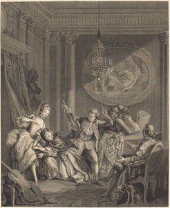 Der Weg zum Glück von Nicolas Joseph Voyez after Pierre Antoine Baudouin
