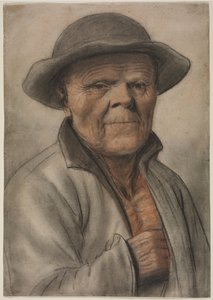 Porträt eines alten Mannes, 1600er von Nicolas Lagneau