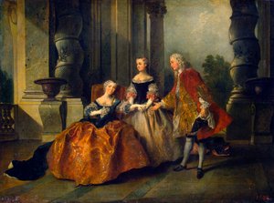 Szene aus der Tragödie Le Comte d