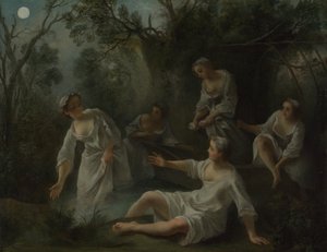 Die vier Tageszeiten: Abend, ca. 1740 von Nicolas Lancret