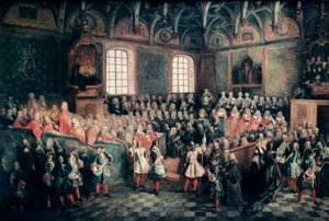 Der Sitz der Gerechtigkeit im Parlament von Paris