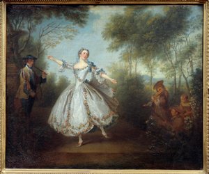 Die Tänzerin Marie Anne Cuppi (1710-1770) genannt die tanzende Camargo von Nicolas Lancret