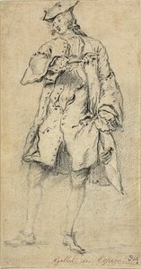 Junger Mann stehend von Nicolas Lancret