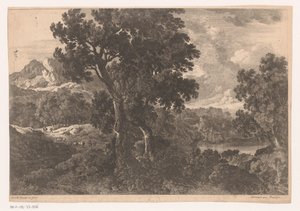 Berglandschaft mit Bäumen
