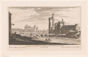 Ansicht des Louvre von Nicolas Perelle