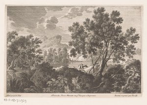 Landschaft mit Ruine