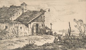 Rustikale Landschaft, 1772 von Nicolas Perignon