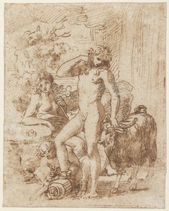 Bacchus und Erigone von Nicolas Poussin