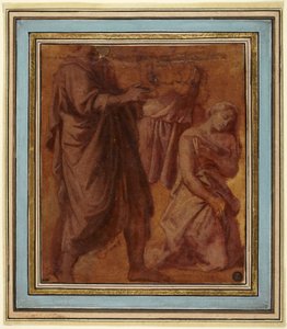 Christus und die Ehebrecherin von Nicolas Poussin