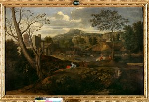 Ideale Landschaft (Gemälde von Nicolas Poussin) von Nicolas Poussin