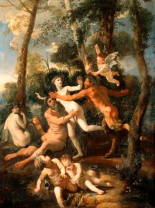 Pan und Syrinx von Nicolas Poussin