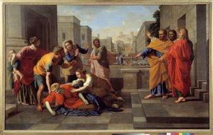 Saphiras Tod von Nicolas Poussin