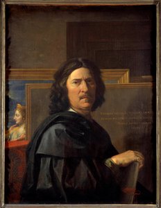 Selbstporträt im Alter von 56 Jahren, Gemälde von Nicolas Poussin