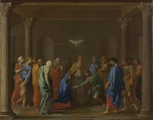 Sieben Sakramente: Ehe, ca. 1637-1640 von Nicolas Poussin