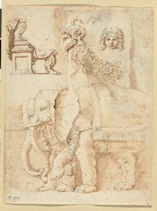 Studien nach Andrea Mantegna, Giulio Romano und der Antike von Nicolas Poussin