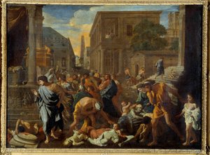 Die Pest von Asdod (Gemälde von Nicolas Poussin) von Nicolas Poussin