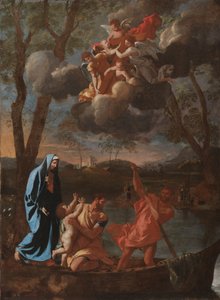 Die Rückkehr der Heiligen Familie nach Nazareth, um 1627 von Nicolas Poussin