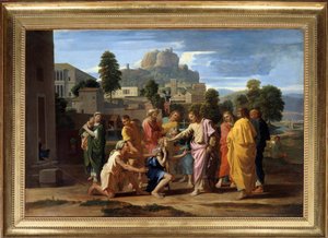 Die Blinden von Jericho oder Christus führt die Blinden von Nicolas Poussin