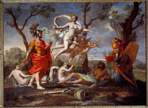 Venus bewaffnet Aeneas
