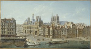 Hôtel de Ville und Place de Grève (jetzt Place de l