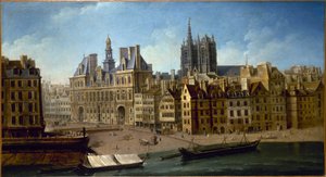 Hôtel de Ville und Place de Grève (jetzt Place de l