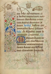 Dekorierte Textseite von Nicolas Spierinc