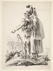 Deux Cuirassiers à pied von Nicolas Toussaint Charlet