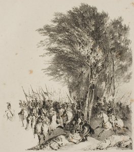 Lanzenreiter auf dem Marsch von Nicolas Toussaint Charlet
