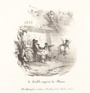 Der Teufel entführt die Lithographiealben