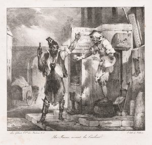 Lithografische Skizzen von Charlet: Form vor Farbe, 1823 von Nicolas Toussaint Charlet