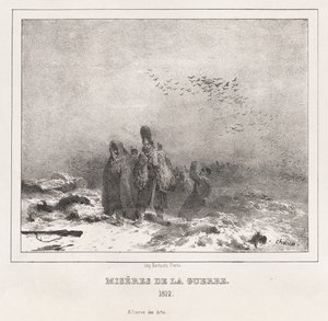 Moralisches und philosophisches Alphabet für kleine und große Kinder: Kriegsleiden (1812) von Nicolas Toussaint Charlet