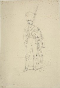 Stehender Husar