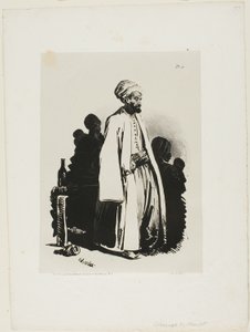 Stehender Türke, Platte elf aus Tuschskizzen von Charlet von Nicolas Toussaint Charlet