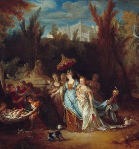 (Detail) Moses rettet die Wasser von Nicolas de Largillière