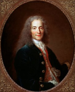 Porträt des französischen Schriftstellers und Philosophen Voltaire, nach 1718