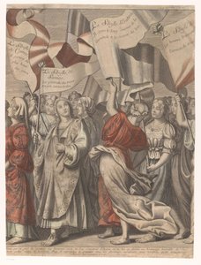 Triumphzug Christi mit Figuren aus dem Alten und Neuen Testament (dritter Teil)