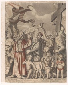 Triumphzug Christi mit Figuren aus dem Alten und Neuen Testament (vierter Teil)