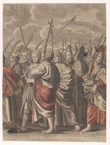 Triumphzug Christi mit Figuren aus dem Alten und Neuen Testament