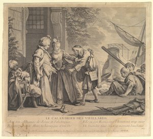 Le Calandrier des Vieillards Der Kalender der alten Männer, aus Suite d