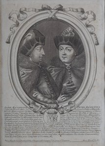 Die Zaren Iwan Alexejewitsch und Peter Alexejewitsch von Russland