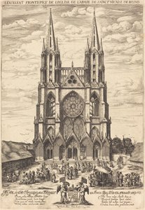 Die Fassade der Abtei von S. Nicaise de Reims