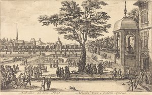 Ansicht eines Gartens von Nicolas de Son