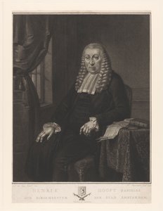 Porträt von Hendrik Danielsz. Hooft, Bürgermeister von Amsterdam von Nicolo Schiavonetti