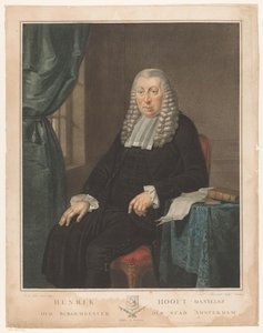 Porträt von Hendrik Danielsz. Hooft, Bürgermeister von Amsterdam von Nicolo Schiavonetti