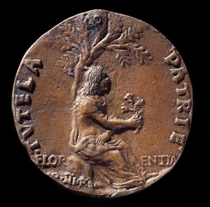 Medaille darstellend Lorenzo de Medici, genannt der Prächtige von Nicolo Spinelli